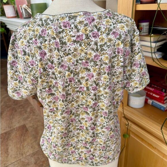 Laura Ashley Vintage Floral Cotton Tee XL – Romantic Cottagecore. - Picture 3 of 6